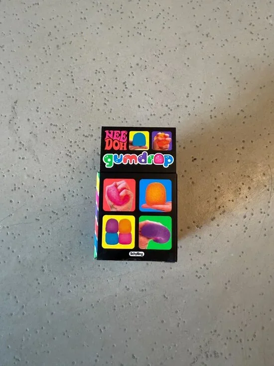 Schylling NeeDoh Gumdrop Sensory Toy 2.5" Orange - Picture 3 of 5